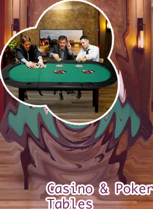 Casino style poker table