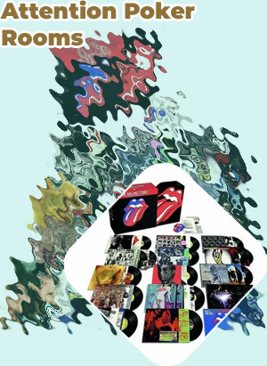 Rolling stones poker set